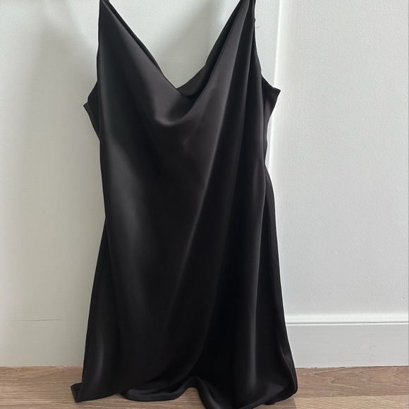 Black Mini Silk Dress - Picture 1 of 2